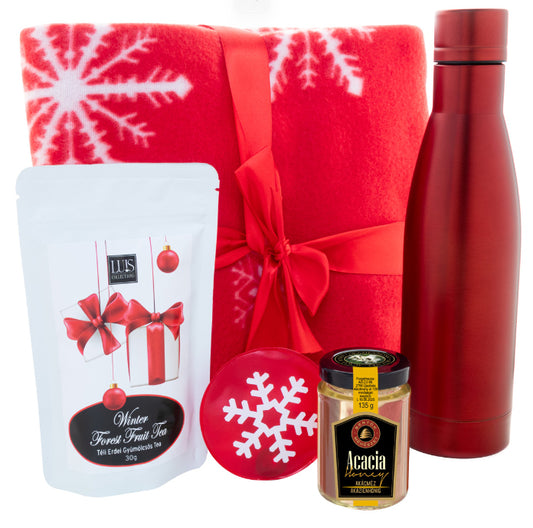 Geschenkset-Reise-mit-Kuscheldecke-Trinklflasche-Waermekissen