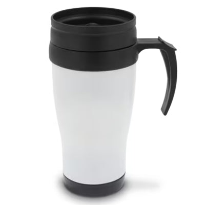 Isolierbecher-weiss-matt-Auto-350ml-mit-Henkel-Deckel