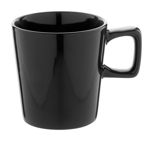 Tasse-schwarz-Griff-eckig-mit-Logo-bedrucken