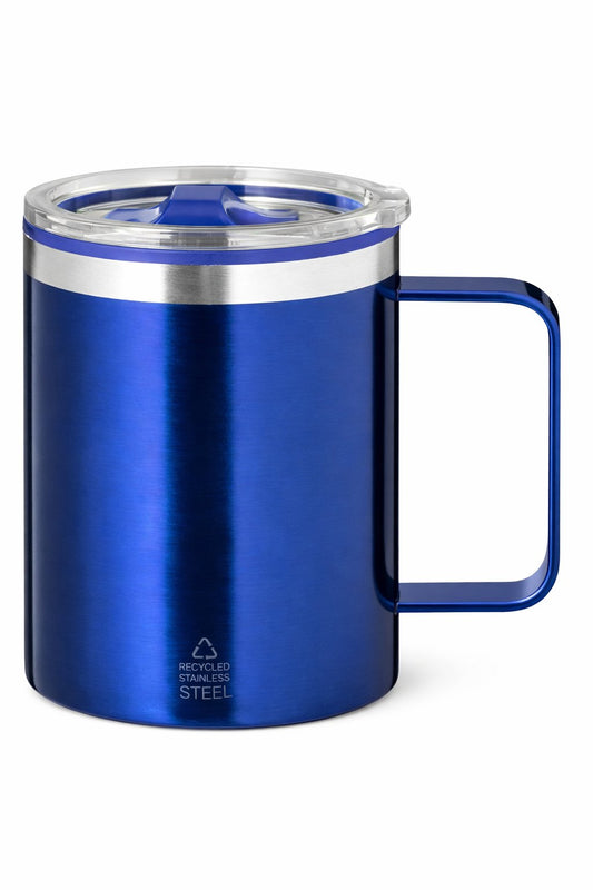 blauer-Thermobecher-blau-thermotasse-recyceltem-Edelstahl-Henkel-Deckel