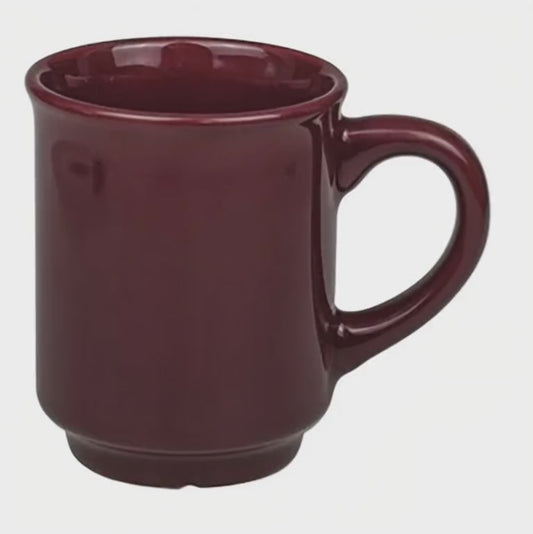 OEK-01- Glühweinbecher -bordeux-dunkelrot-Keramik