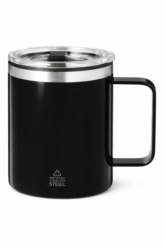 schwarzer-Thermobecher-schwarz-thermotasse-recyceltem-Edelstahl-Henkel-Deckel