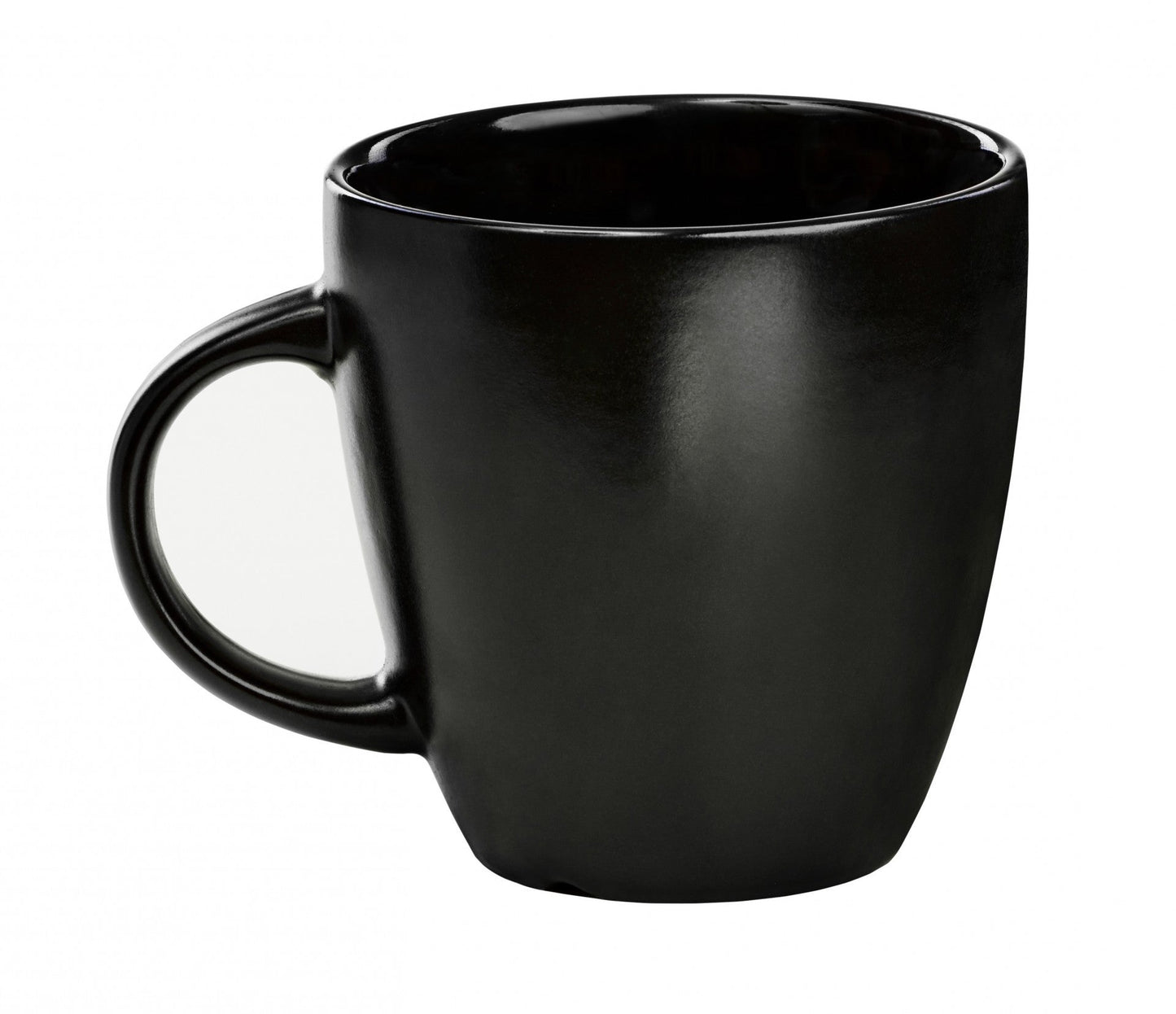 Becher-tasse-schwarz-matt-innen-schwarz-konisch-runder-henkel